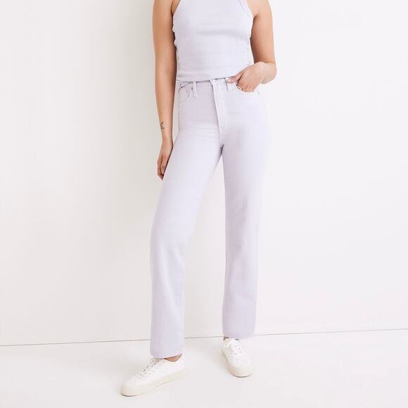 MADEWELL The Perfect Vintage Straight Jean Light Purple Lavender 26 ND520 - Picture 1 of 12